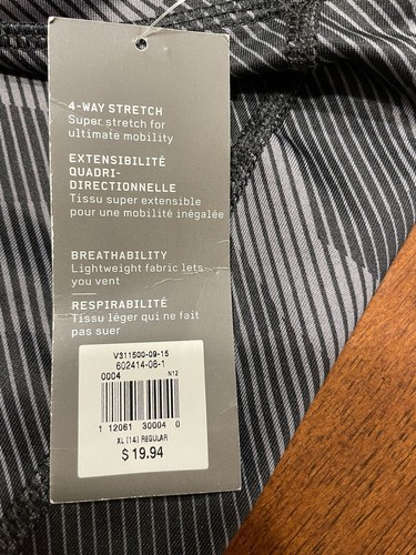 Old Navy Active NEW Girls Black & Gray Fitted Legging Size XL (14) - Picture 8 of 8