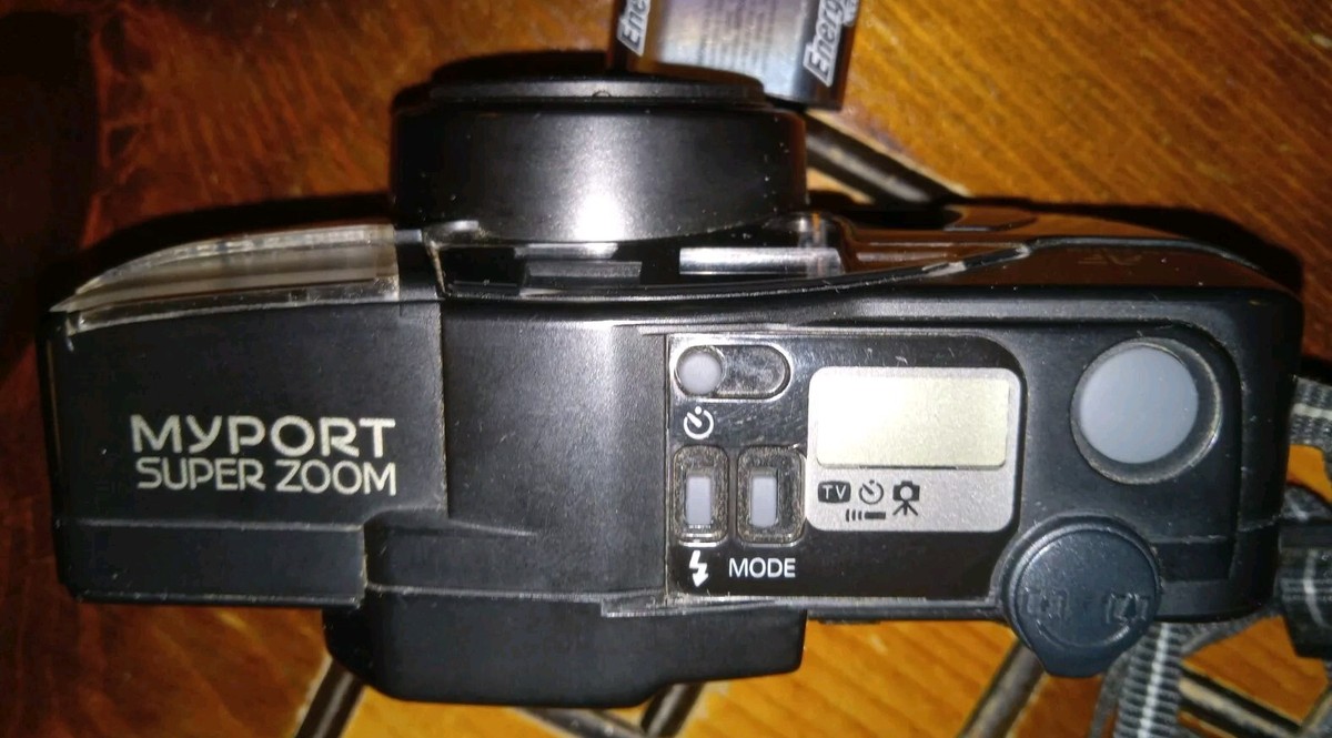 Vintage RICOH Myport Super Zoom Film Camera W/Battery - Works