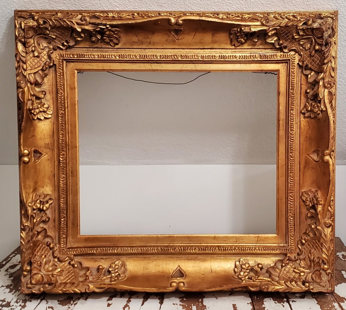 Antique Gold Gilded Massive Picture Frame Extra Large Musuem