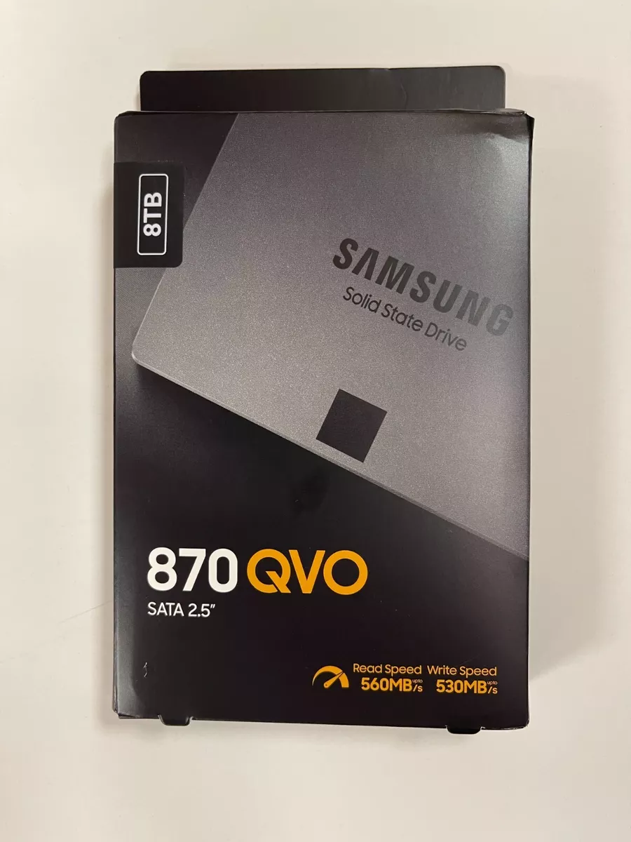 SAMSUNG 870 QVO 8To SSD SATA3 6Gbs 2.5'' - 7mm (MZ-77Q8T0BW) avec