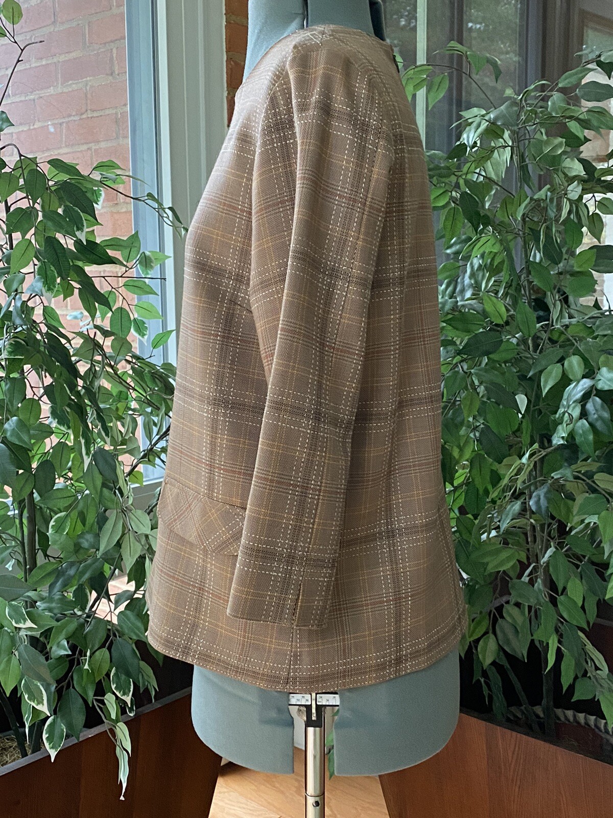 Pendleton Wool Tunic Top Fully Lined Brown & Tan … - image 5