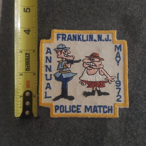Vtg 1972 Franklin New Jersey - Gun Shooting Competition - Police Shoulder Patch - Picture 4 of 4