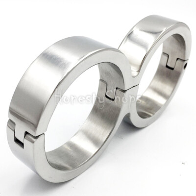 Stainless Steel Connection Handcuffs Men and Women Metal Constraint Fetish New