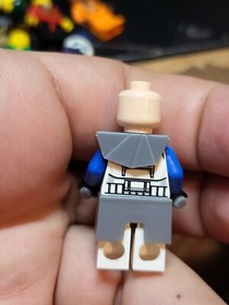 LEGO STAR WARS Captain Rex 7675 sw0194 Missing Helmet VGUC C16-4 