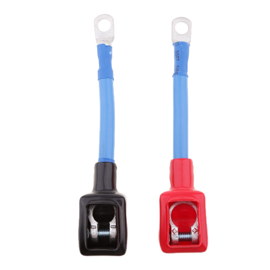 1 Pair Car Positive Negative Battery Extension Cable Wire
