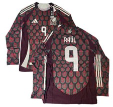 Mexico 2024 Home Auth  Heat.Rdy  Long Sleeve Jersey adidas M-3XL NWT Raul #9