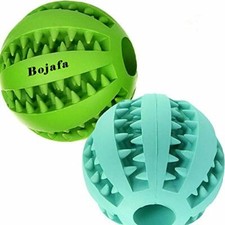Dog Puzzle Teething Toy Ball Nontoxic Durable Dog IQ Chew Toys S/M Breed 2 Pack 