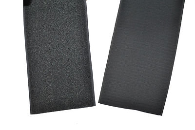 Klettband grau 100 mm breit 1 Meter Klettverschluss ...