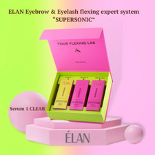 ELAN Eyebrow & Eyelash flexing expert system KIT SUPERSONIC Serum1 -Clear/Pink
