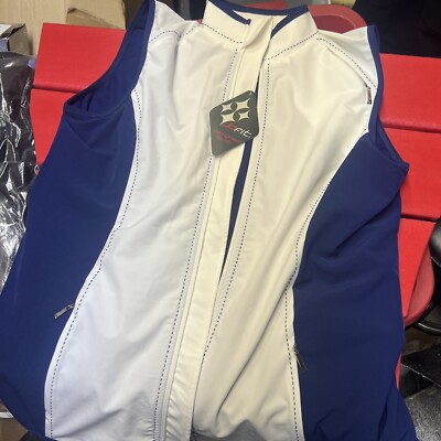 JOFIT WOMEN'S PERFORMANCE GOLF VEST BLUE DEPTH SIZE L