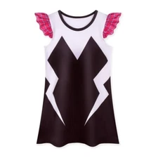 Spider-Girl Fancy Dress Kids Gwen Stacy Nightgown Cartoon Cosplay Costume Cute