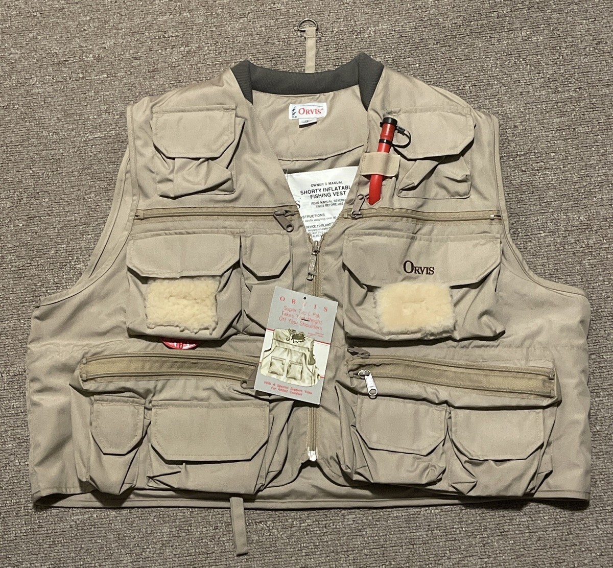 希少　80s〜90s Orvis Fishing Jacket Vintage 90s Men's XL Orvis Fly Fishing Inflatable Vest