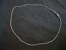 1mm 925 Sterling Silver Snake Chain Necklace 20"