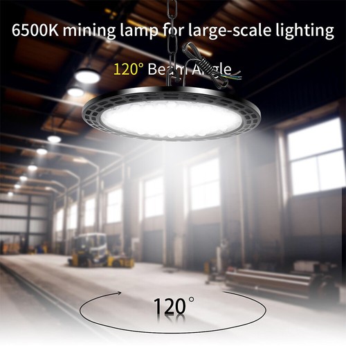 500W UFO LED Hallenbeleuchtung Deckenstrahler Werkstatt Leuchte Industrielampe - Bild 6 von 24