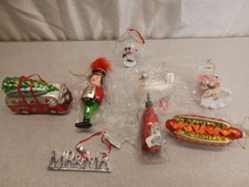 Macy's Holiday Lane Christmas Ornament LOT 8 pc MUST SEE.  120 Retail new