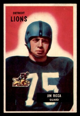 1955 Bowman Football #109 Jim Ricca VG/EX *f1