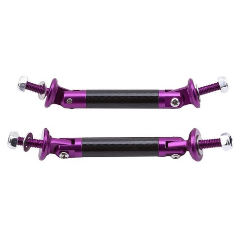 Retractable Rod Support Bars Front Rear Bumper Carbon Spoiler 2pcs Lip Splitter - Picture 4 of 17