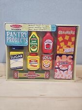 Melissa  Doug Kitchen Food Play Wooden Pantry Products Ages 3  4077 New Sealed