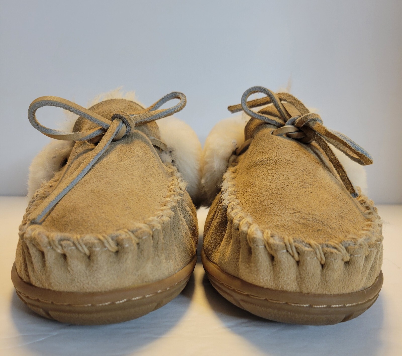LL Bean Womens Slippers Size 8 M Wicked Good Moccasins Shearling