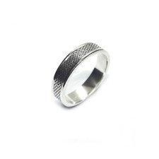 Handmade Sterling Silver Ring Unisex Band 6mm Wide Genuine Solid Stamped 925