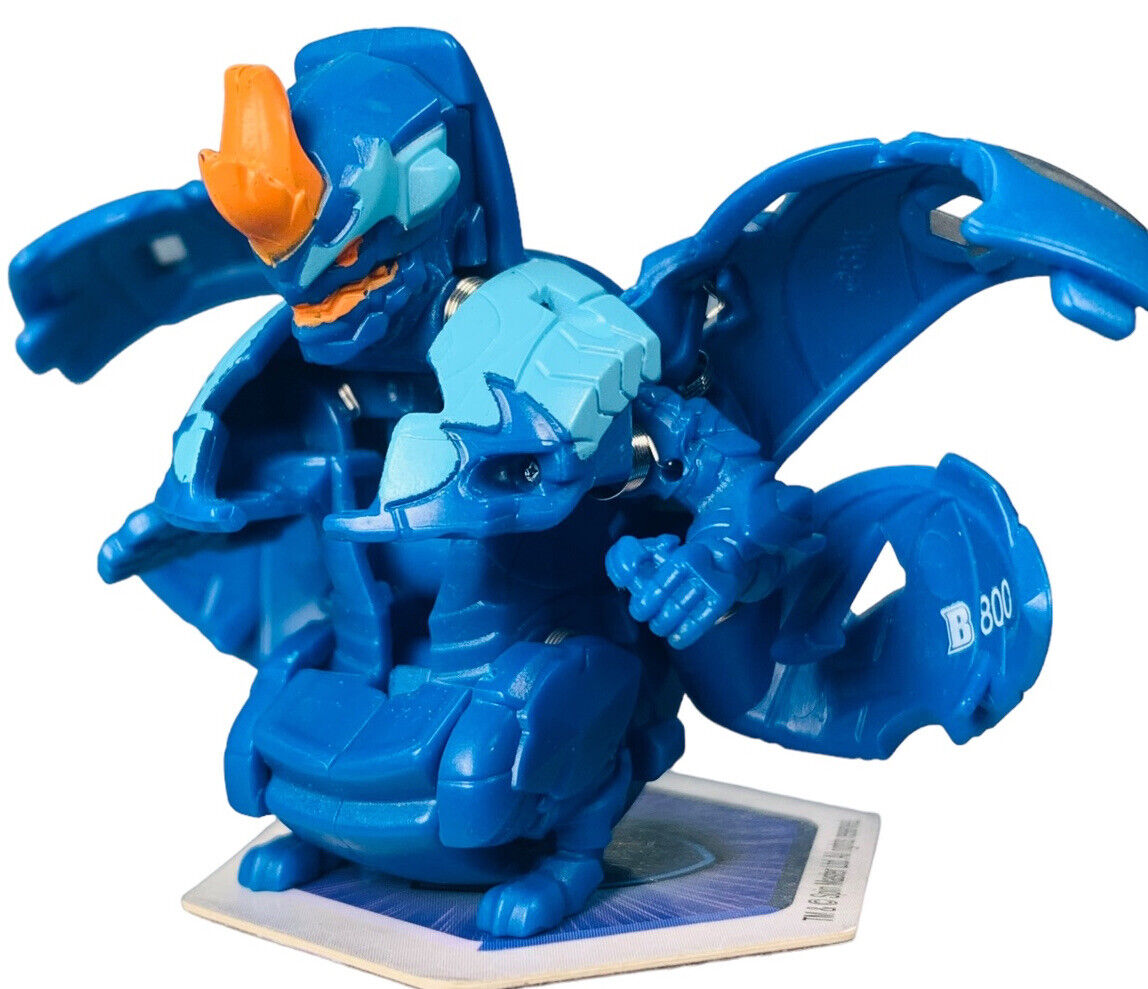 Bakugan Geogan Rising Spin Master Blue Aquos Behemos B800 Anime Toy