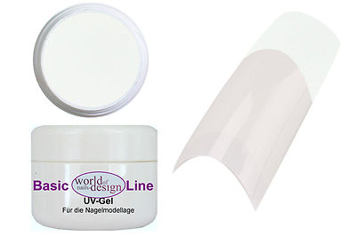 NEU: 5 ml. Nagelgel Natur weiß   Frenchgel für natürlicher Look   UV Gel weiss