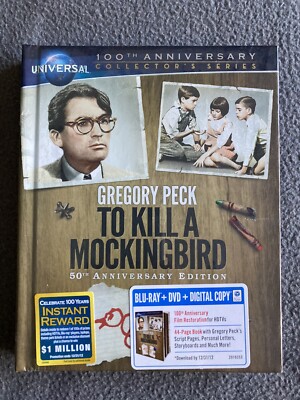 To Kill A Mockingbird Sealed New Blu-ray + DVD+Book!
