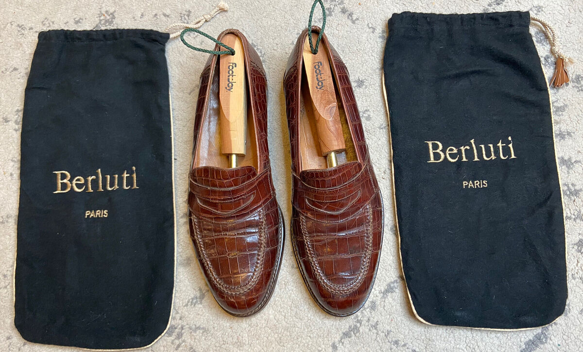 Berluti Andy Démesure Alligator Leather Loafer Mens Size 10 Berluti Andy Démesure Alligator Leather Loafer Mens Size 10
