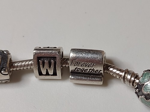 Very Awesome Sterling Silver 7.5 Inch Pandora Charm Bracelet - Picture 6 of 21