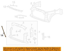 GM OEM 19-23 Sierra 1500 Radiator Support-Diagonal Brace 84449857