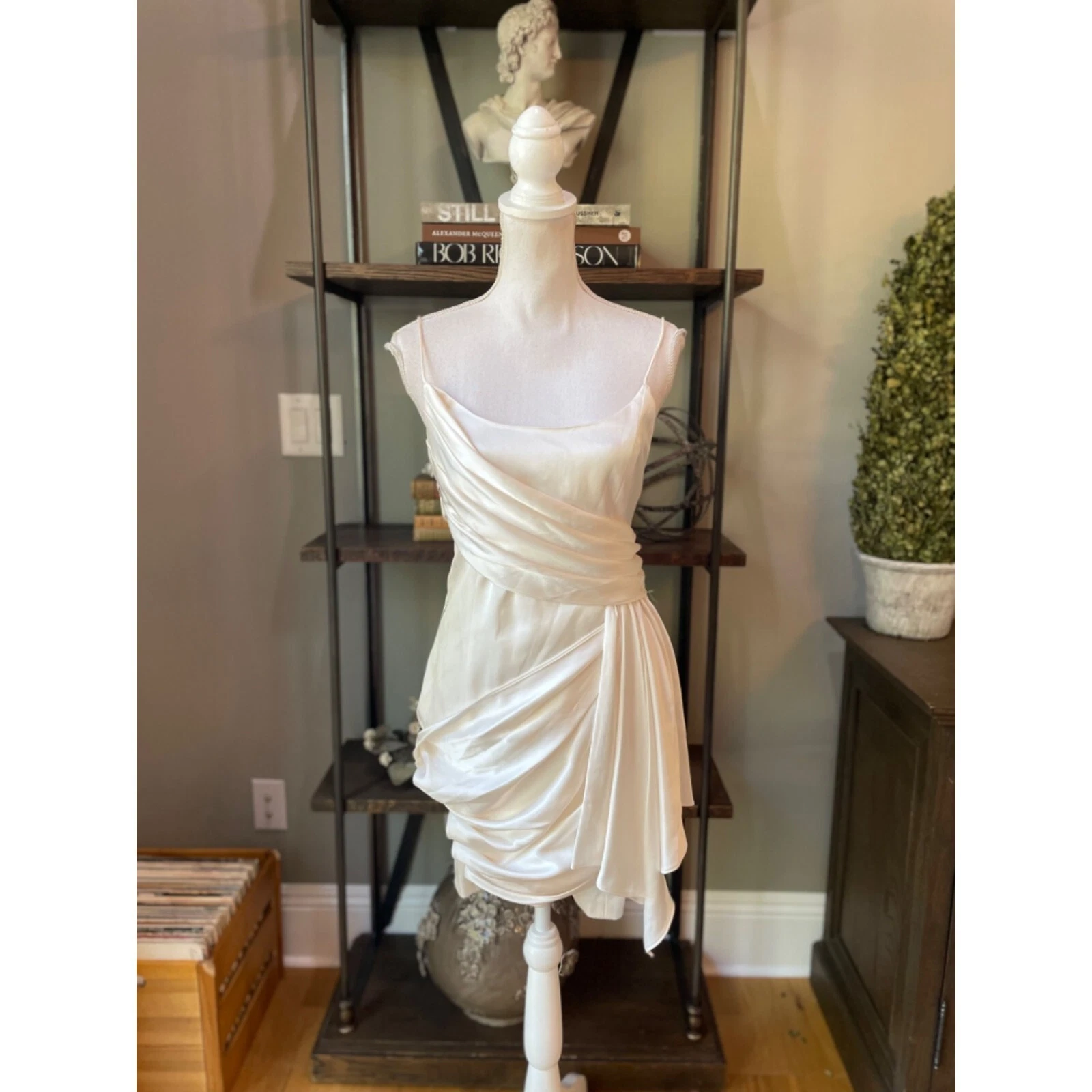 OFF WHITE Abito Alice + Olivia Svetlana Cami bianco sporco donna taglia 6