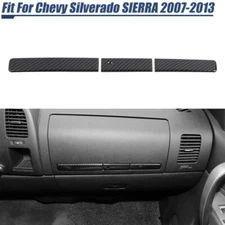 Carbon Fiber Co-pilot Passenger Side Strip Trim Cover For Silverado SIERRA 07-13