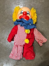 1982 Dakin CHEERY-TEARY CLOWN 2-Face Doll Sad Happy Vintage