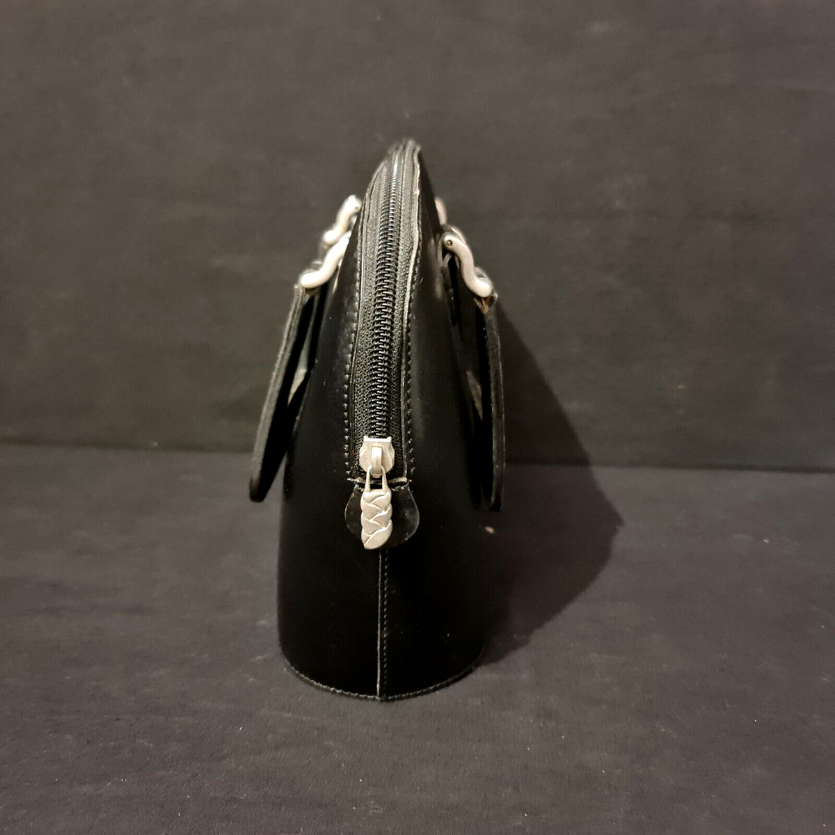 Sac à Main Vintage En Cuir Stéphane Kélian - Noir - Fourre-tout - XXe Siècle - Occasion