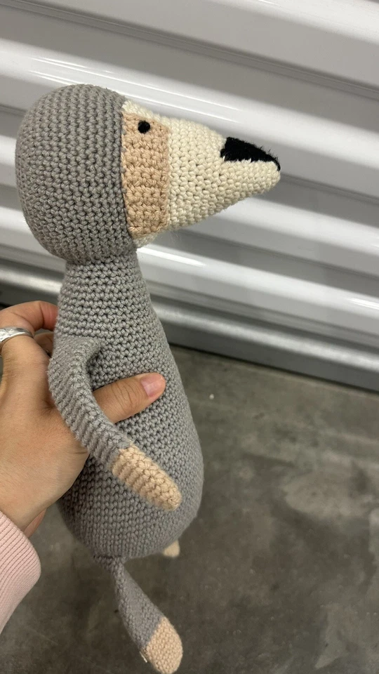 Плюшевая игрушка-животное ручной работы вязание крючком ленивец - Изображение 3 из 4