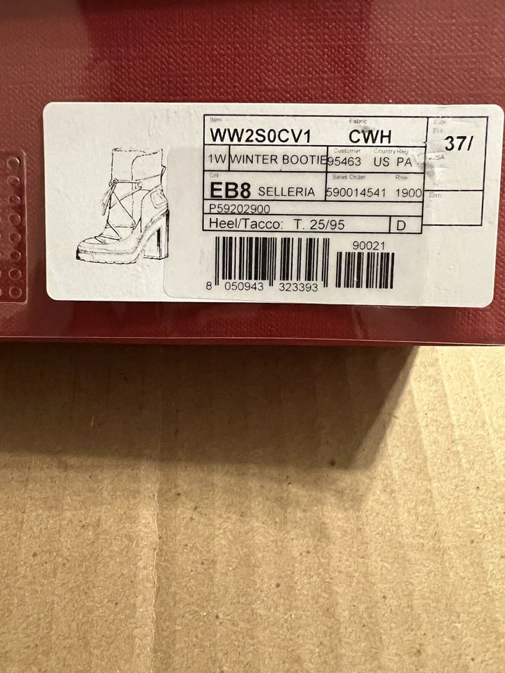 Valentino Botas de Gamuza Tacón Bloque 37.5 (7.5) Foto 4 de 4