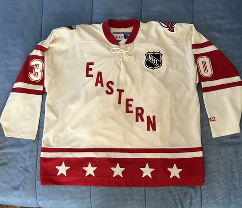 Maillot Vintage NHL All-Star Game 2002 - Taille M, Bleu, Joueur Joe Sakic, CCM, Fabriqué Au Canada