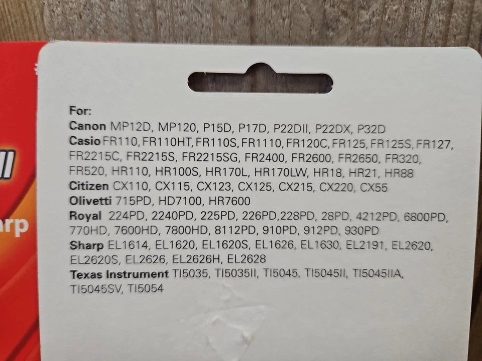 Paquete de 3 Rollos de Tinta Calculadora Porelon 11203 PR42 Negro y Rojo NUEVO Y PRECINTADO  Foto 4 de 4
