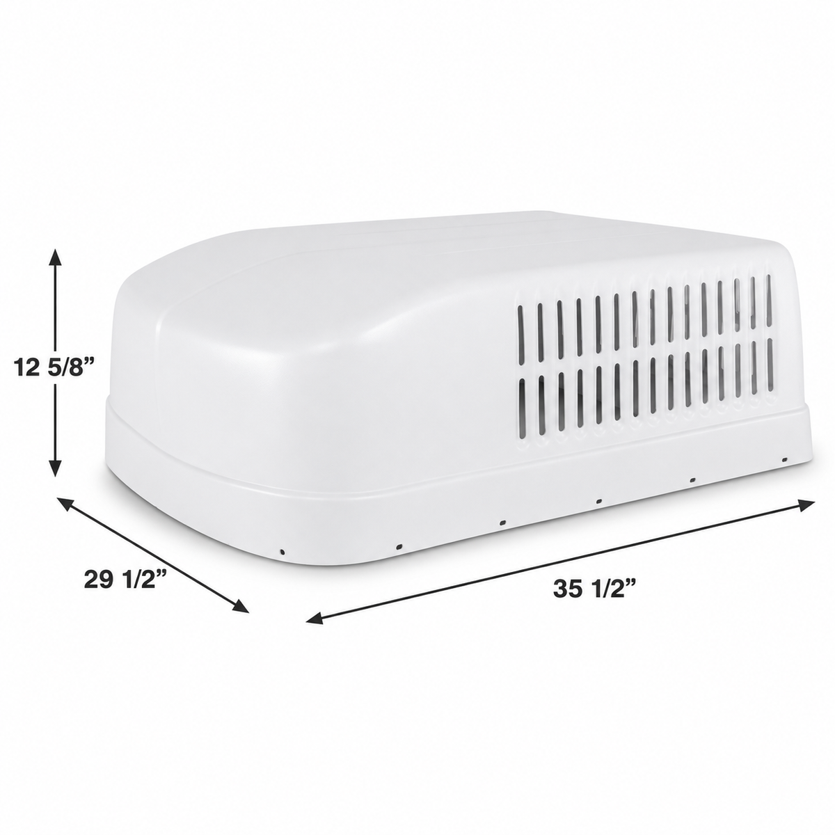 Icon 01545 Polar White Dometic Brisk Air Duo Therm RV Air