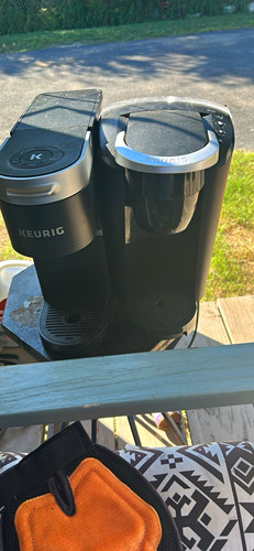 Keurig K-Duo Pod Coffee Maker Single Serve & 12-Cup, Auto Shut-Off Black/Silver