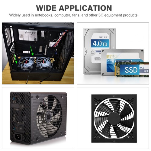 60Pcs Long Short Screws Computer Cooling Fan Mounting - Afbeelding 4 van 12