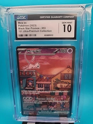 MEW EX Scarlet & Violet Black Star Promo Holo #053 CGC 10 Gem Mint Pokemon