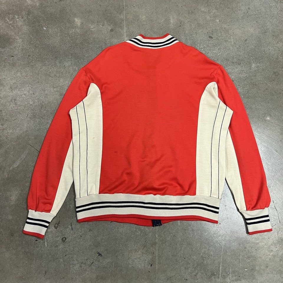 Vintage 70s Fila Bjorn Borg Red Tracktop Jacket Size 42 Rare Tennis ...