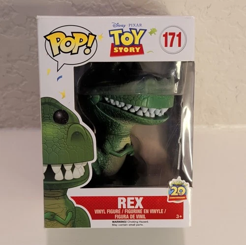 Funko Pop! Rex #171 Toy Story 20th Anniversary Animation Green Vinyl Figure