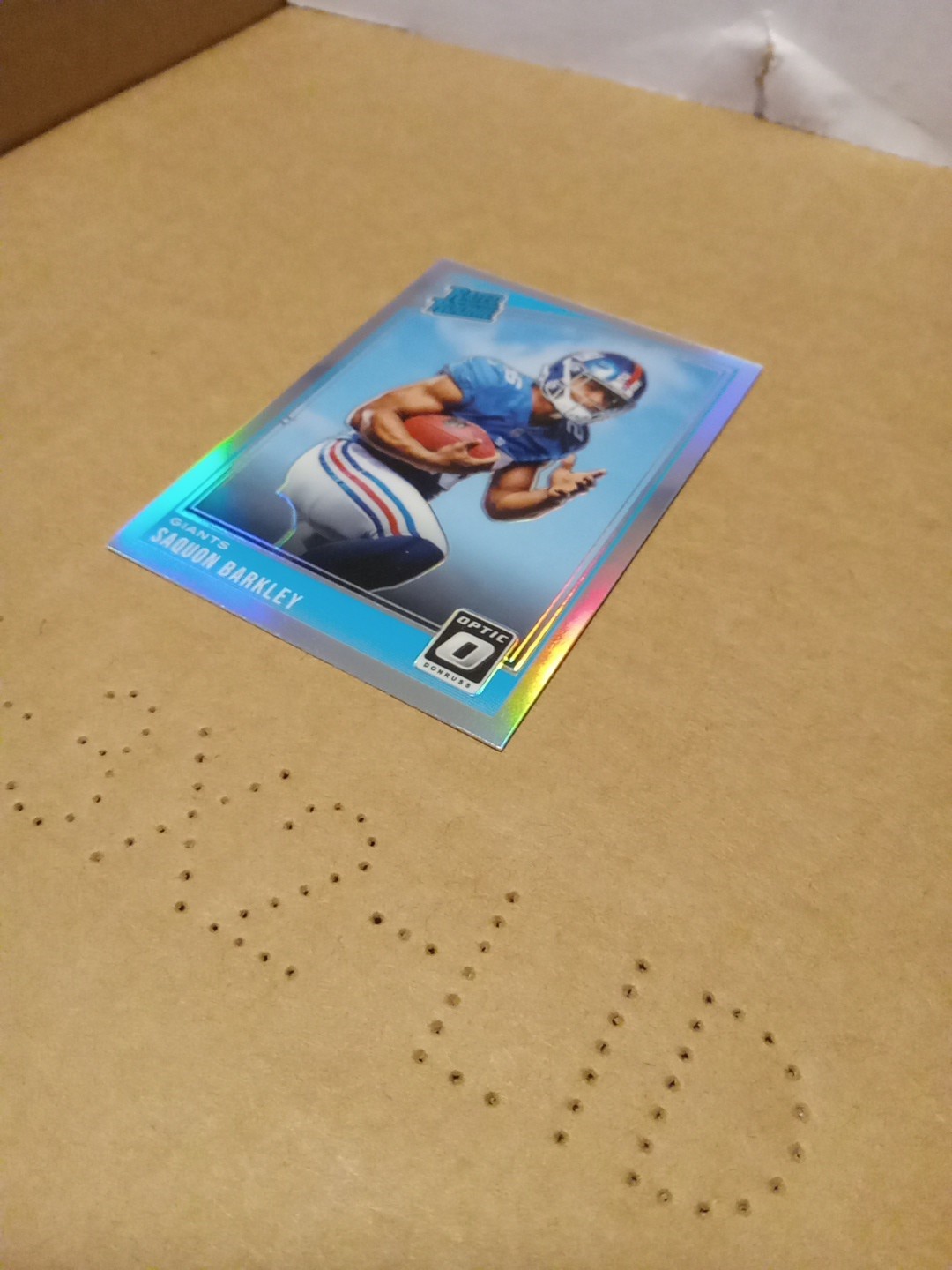 2018 Donruss Optic - Rated Rookie Saquon Barkley #156 Holo Prizm (RC)