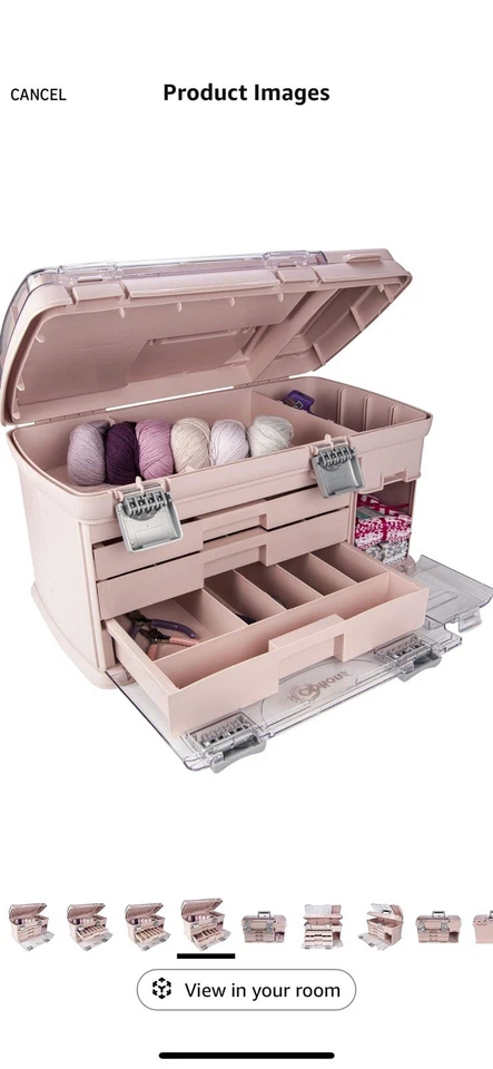 Creative Options Large Three Drawer Organization System - Pink - Image 2 of 4