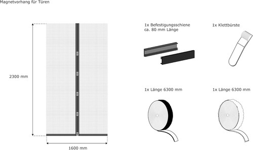 Insektenschutz Vorhang Türen Magnet Magnetvorhang  Fliegengitter JAROLIFT - Bild 23 von 23