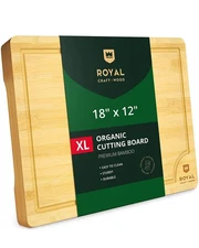 ROYAL CRAFT WOOD Extra Large Cutting Boards for Kitchen Meal Prep & Serving-B...