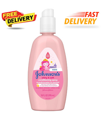 Johnson's Kids Shiny & Soft Hair Conditioning Spray with Argan Oil & Silk Protei