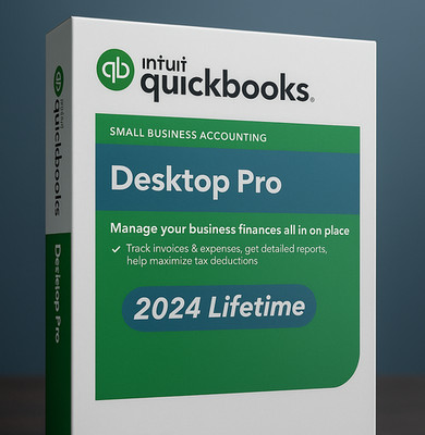 NEW Quick-Books. Desktop pro  2.0.24 Lifetime Key with U.S.B DRIVE
